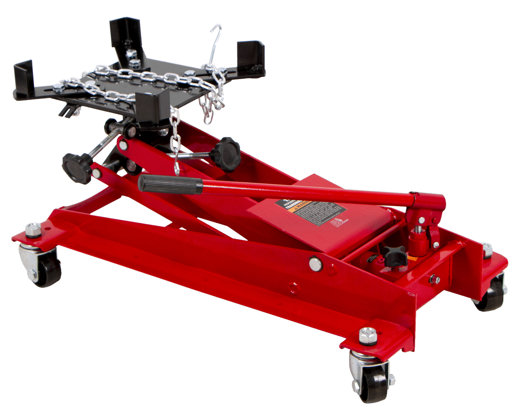 Hydraulický zvedák převodovky a motoru, nosnost 500 kg, pojízdný s uchycením - TW05001