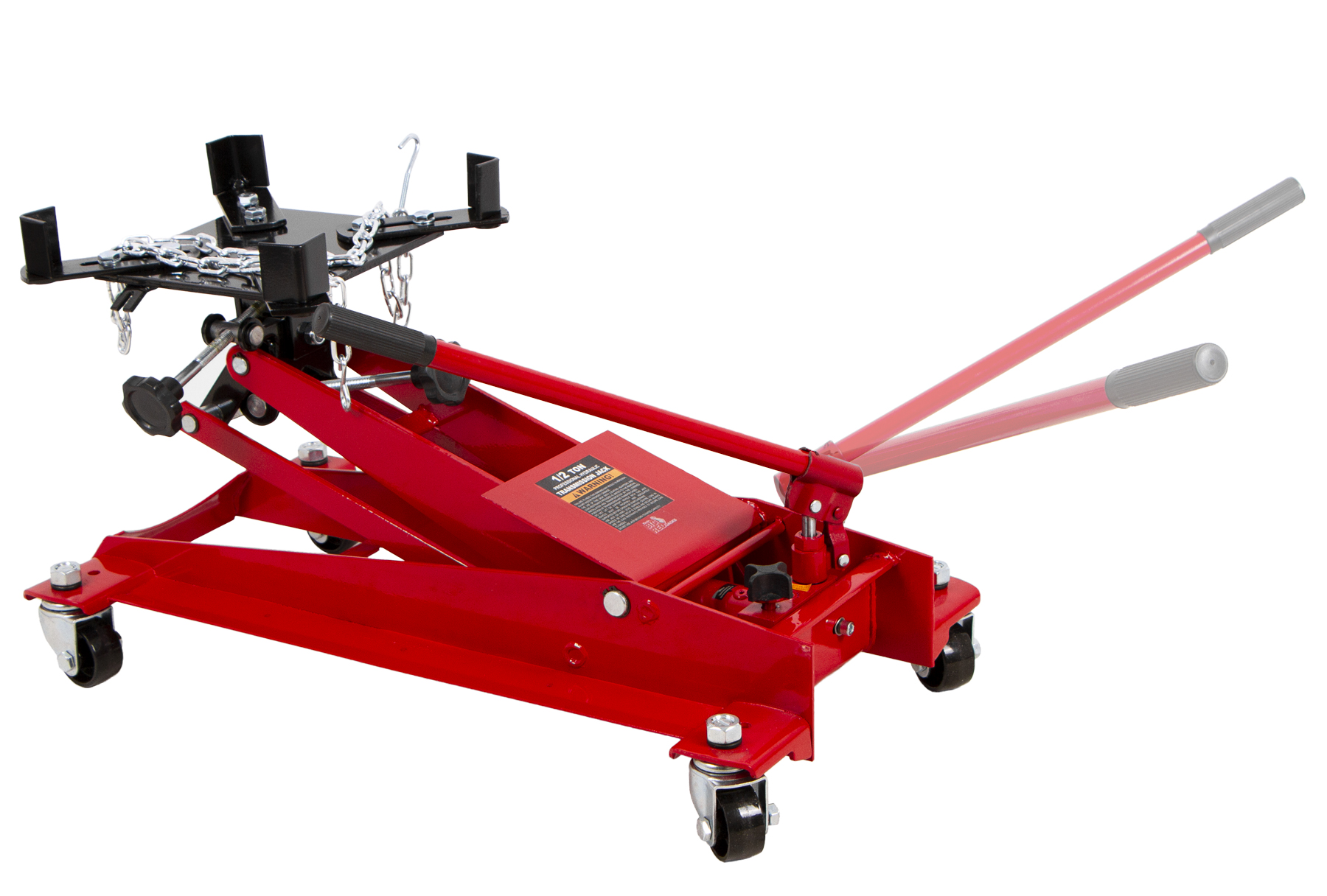 Hydraulický zvedák převodovky a motoru, nosnost 500 kg, pojízdný s uchycením - TW05001