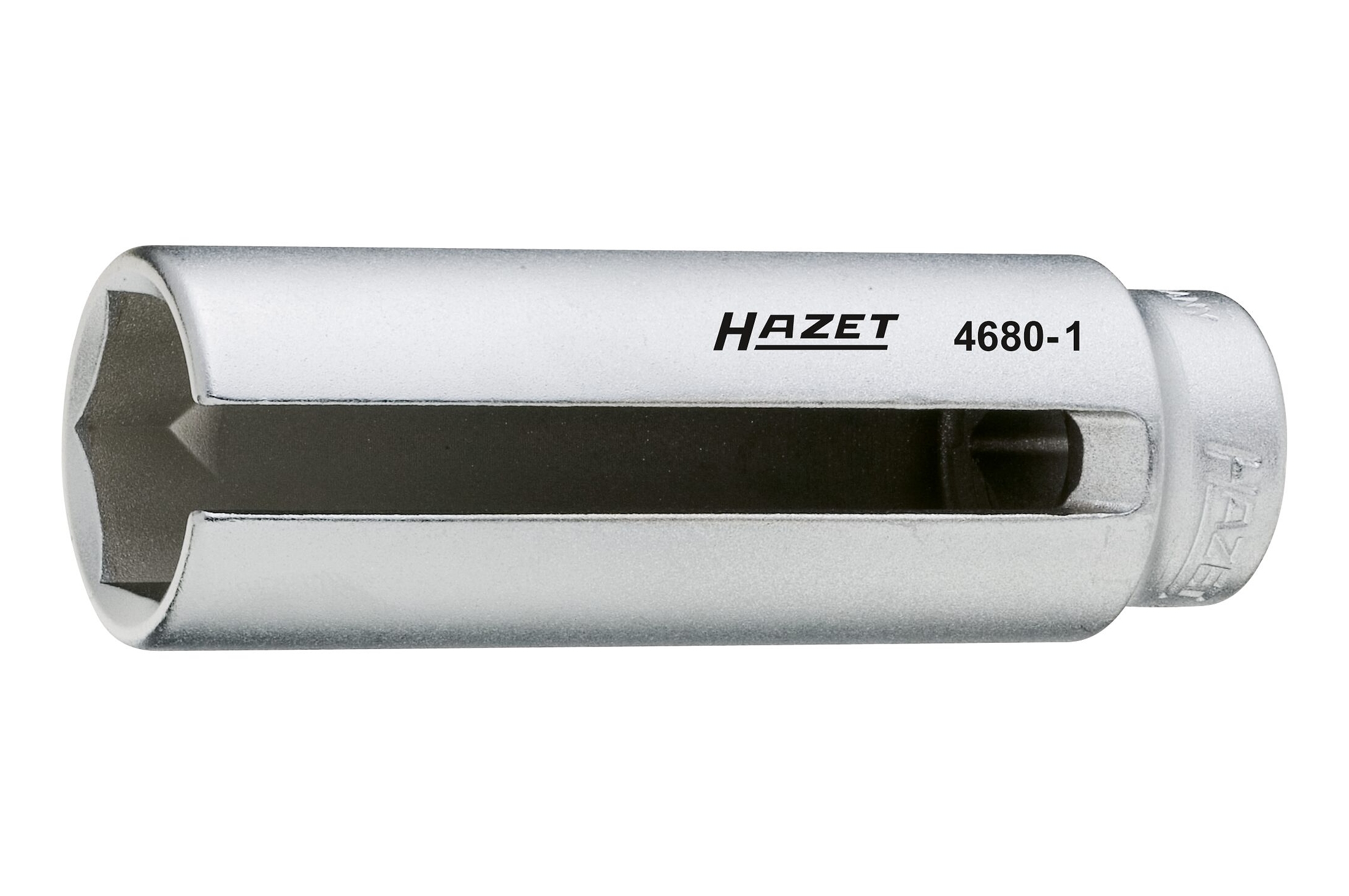 Hlavice - klíč na lambda sondy 22 mm, čtyřhran 1/2", dlouhá 92 mm - HAZET 4680-1