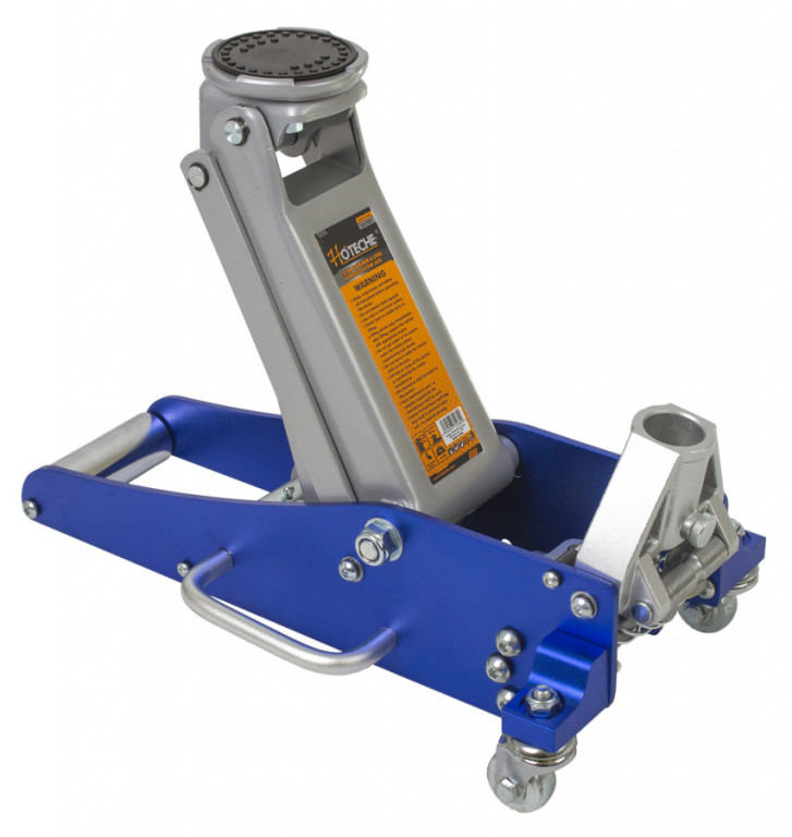 Hydraulický zvedák pojízdný 1,5 t, nízkoprofilový, 90-358 mm, hliníkový - HOTECHE