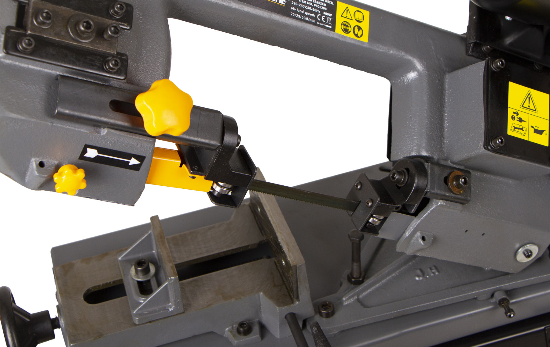 Pásová pila na kov 90 mm, 400 W, přenosná - HOTECHE