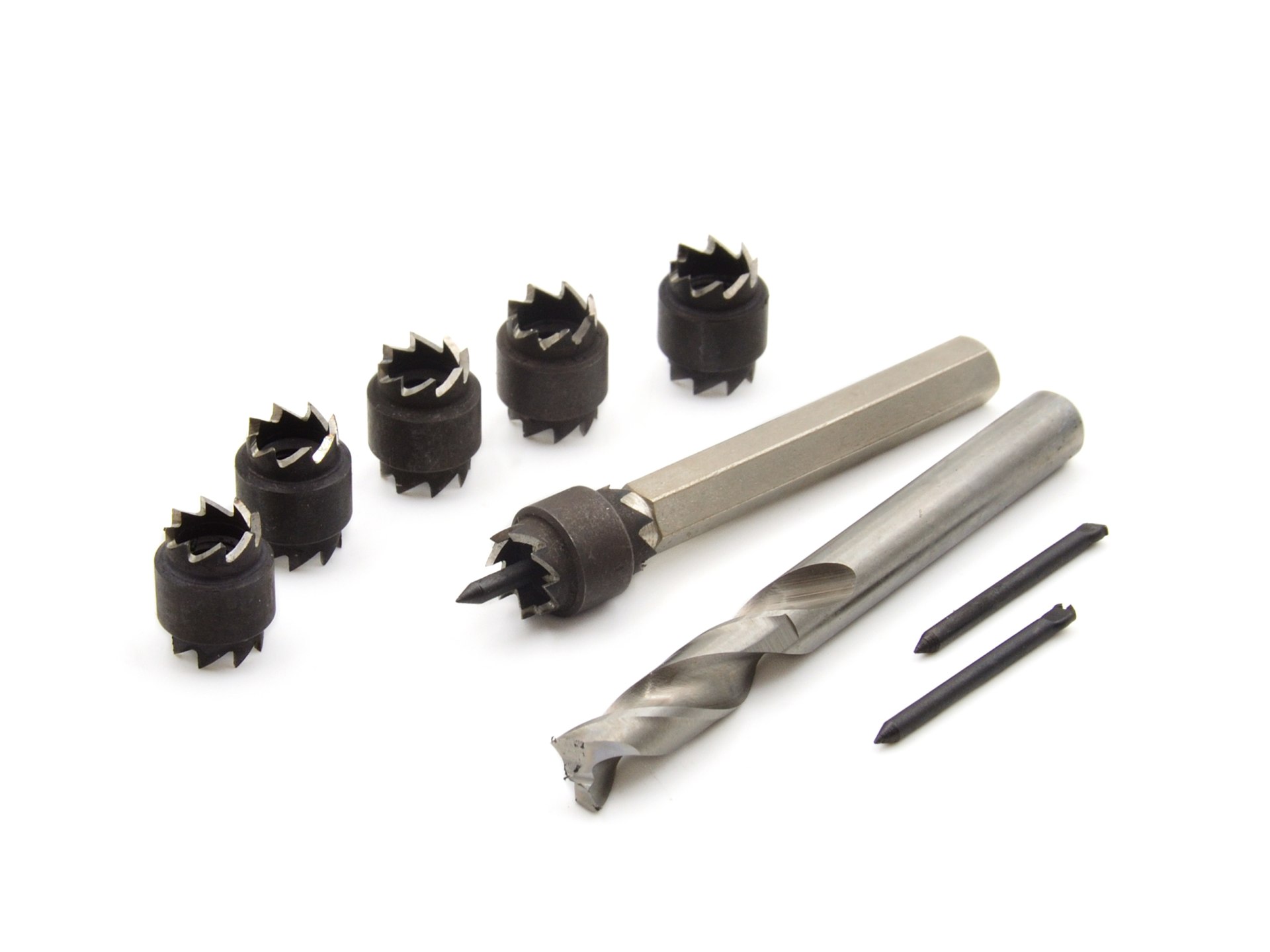 Frézky, sada pro odvrtání bodových svárů, 9 dílů