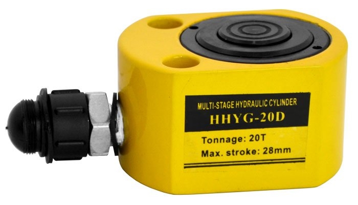 Hydraulický valec nízky teleskopický, nosnosť 20 ton - HHYG-20D
