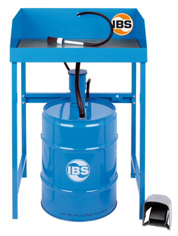 Mycí stůl typ BK 50, 50 litrů, nosnost 50 kg, elektrické čerpadlo a štětec - IBS Scherer