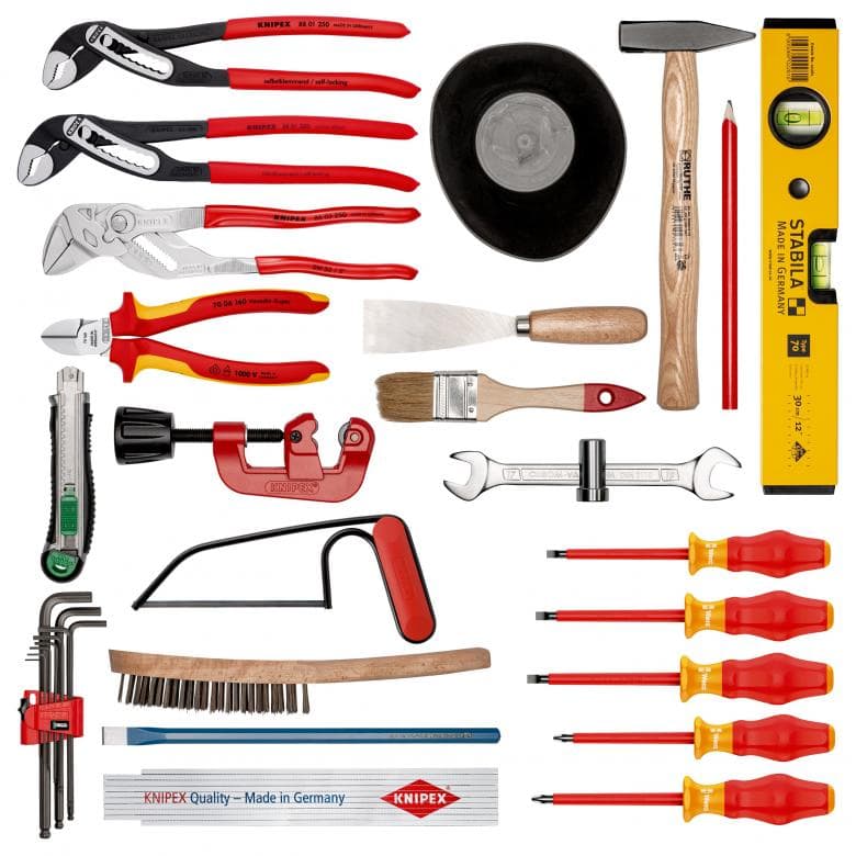 Kufr s nářadím BIG Basic Move pro instalatéry, sada 31 dílů - KNIPEX 00 21 06 HK S