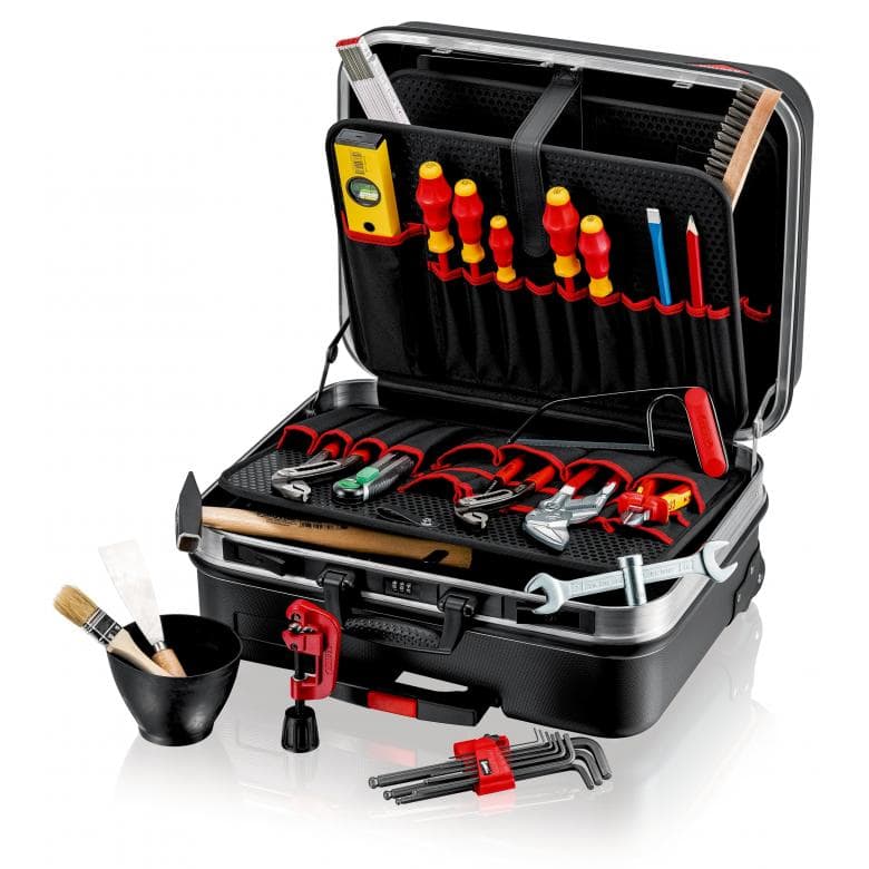 Kufr s nářadím BIG Basic Move pro instalatéry, sada 31 dílů - KNIPEX 00 21 06 HK S
