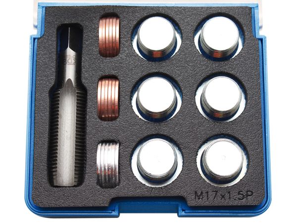 Sada na opravu závitů olejových van M17x1,5 mm, 25 dílů - BGS 158