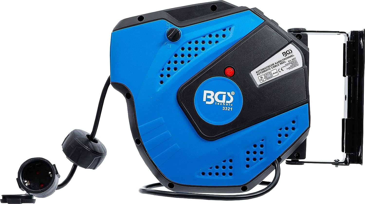 BGS technic Samonavíjecí prodlužovací kabel s bubnem, 230 V, délka 15 metrů - BGS 3321 - Obrázek 3