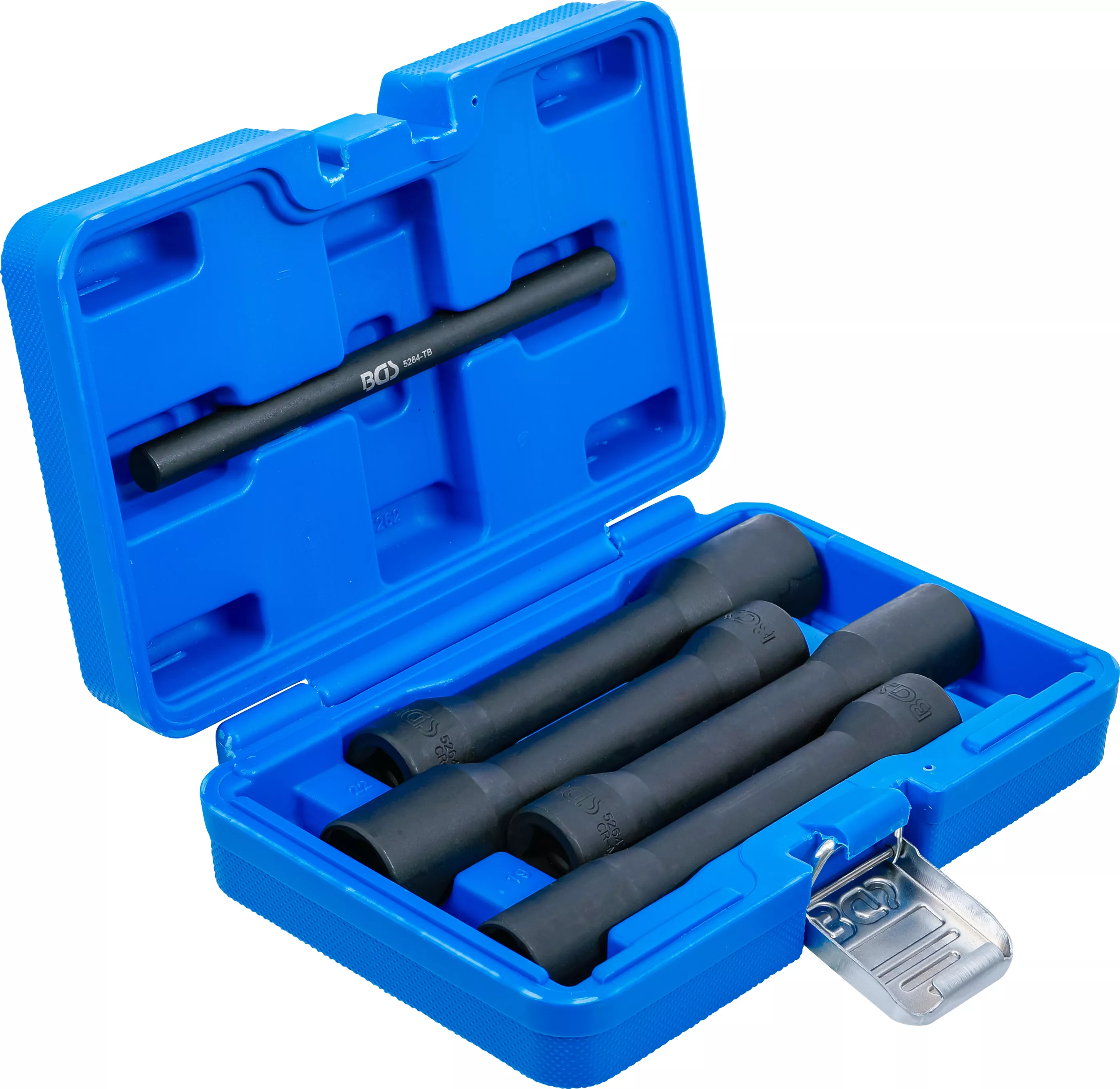 Hlavice na poškozené šrouby 1/2" 17-22 mm, extra dlouhé 150 mm, sada 4 ks - BGS 5262