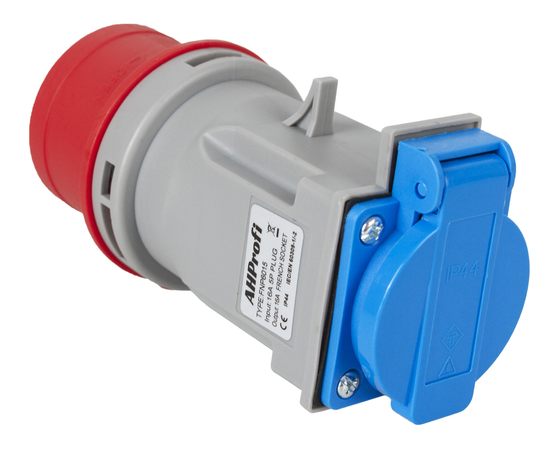 Redukce do zásuvky z 380 V na 230 V, ochrana IP44