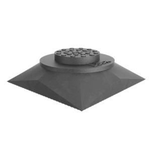 Gumová podložka zvedáku 135x135x42 mm, pro elektromobily
