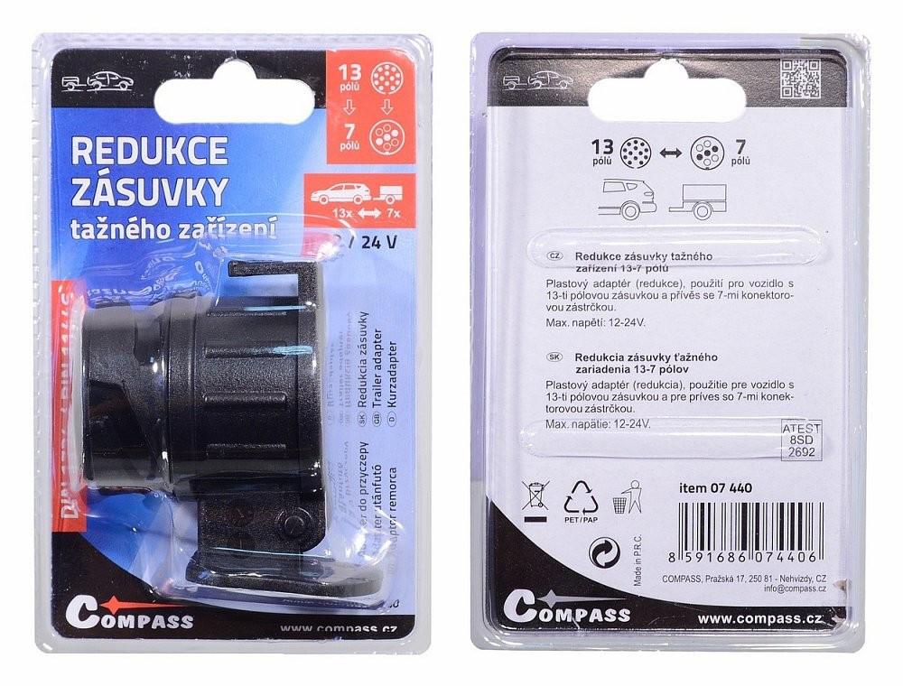 Redukce zásuvky tažného zařízení 13-7 pólů – COMPASS
