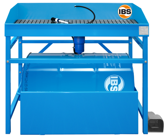 IBS Scherer Mycí stůl typ M-500 200 litrů, extra nosnost 500 kg, elektrické čerpadlo, štětec - IBS