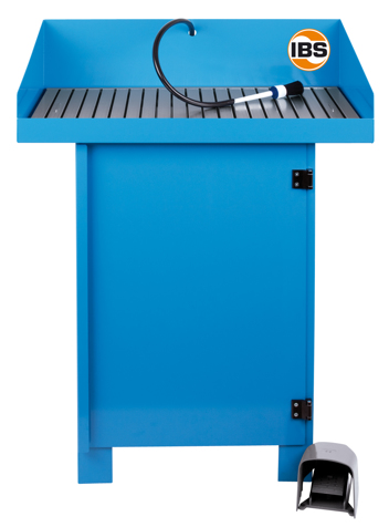 Mycí stůl typ G-50-I 50 litrů, nosnost 150 kg, elektrické čerpadlo, štětec - IBS Scherer