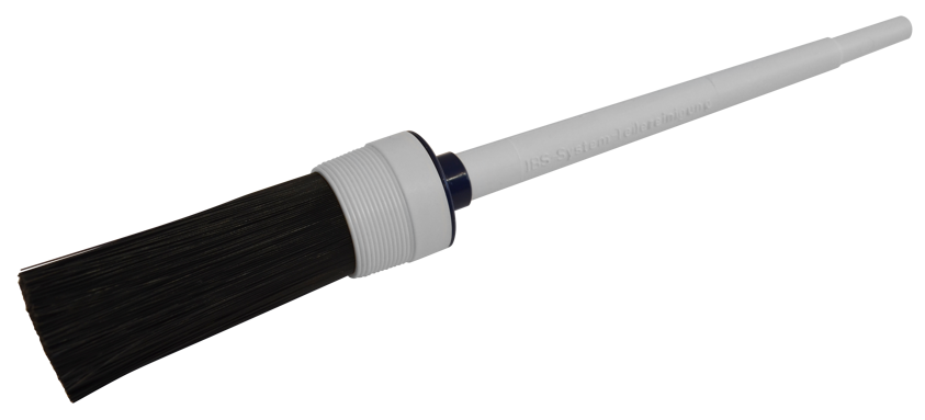 Průtokový štětec pro mycí stoly IBS, dlouhé hrubé štětiny 80/0,5 mm - IBS Scherer