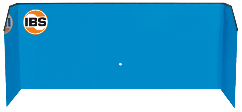 Protiostřiková stěna typ M pro mycí stoly IBS, 470 mm - IBS Scherer