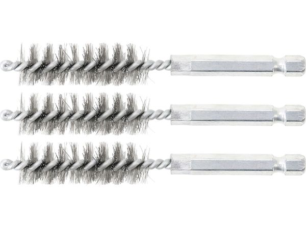 BGS technic Sada kartáčů na vrtačku, 16 mm, 6hranné 1/4", ocelové, 3 ks - BGS 3078-16-S Velikost: 14 mm