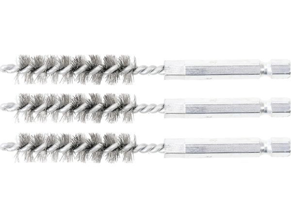 BGS technic Sada kartáčů na vrtačku, 17 mm, 6hranné 1/4", ocelové, 3 ks - BGS 3078-17-S Velikost: 11 mm
