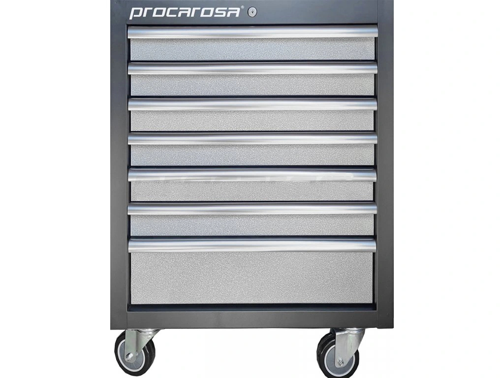 Dielenský vozík nevybavený, 7 zásuviek, pojazdný - Procarosa PROFI TGC-1307W