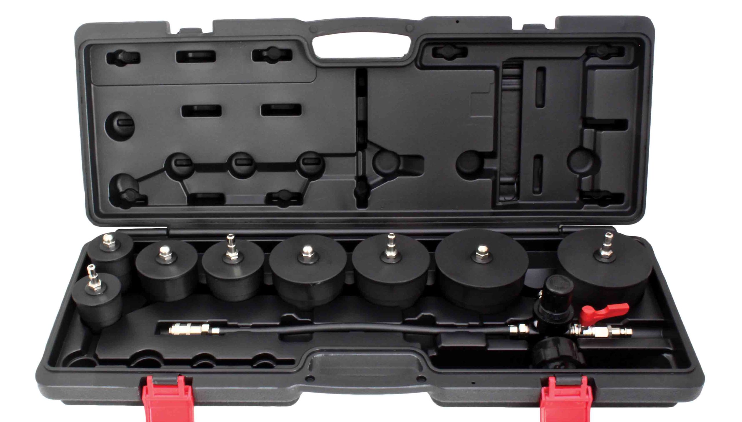 Přípravky pro diagnostiku, natlakování turbosystémů, sada 9 ks – Asta A-9TSP