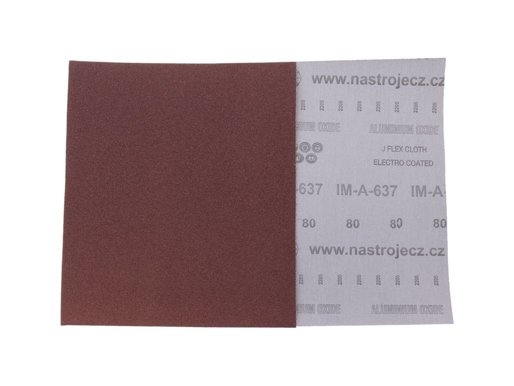 NÁSTROJE CZ Brusné plátno - arch P120, 230 x 280 mm Zrnitost: P100