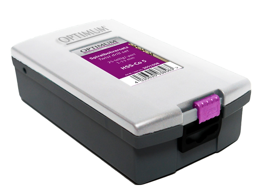 OPTIMUM Vrtáky HSS-Co, sada 25 ks, 1 – 13 mm