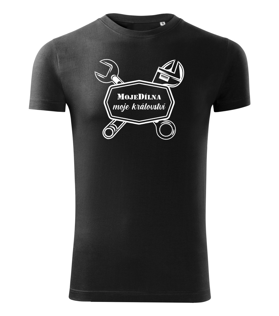 MDtools Tričko "MojeDílna moje království" (MojeDílna.cz), velikost L (unisex) Velikost: M