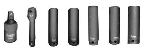 Aircraft® Příklepový utahovák ISS 1/4″ – sada