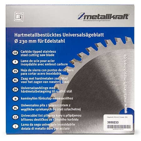 Metallkraft® Pilový kotouč na ušlechtilou ocel o 230 mm