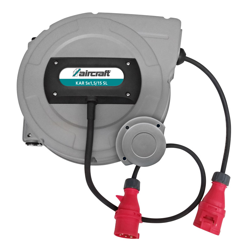 Aircraft® Navíjecí buben s kabelem KAR 5x1,5/15 m SL, 400V