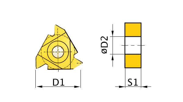 OPTIMUM Břitové destičky AR 60°, 5 ks