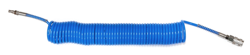 BOW Profi spirálová PU hadice 10 m, o 8/12 mm, s rychlospojkou