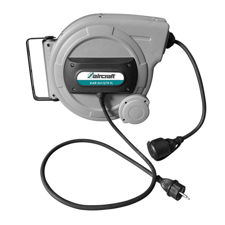 Aircraft® Navíjecí buben s kabelem KAR 3x1,5/15 m SL, 230V