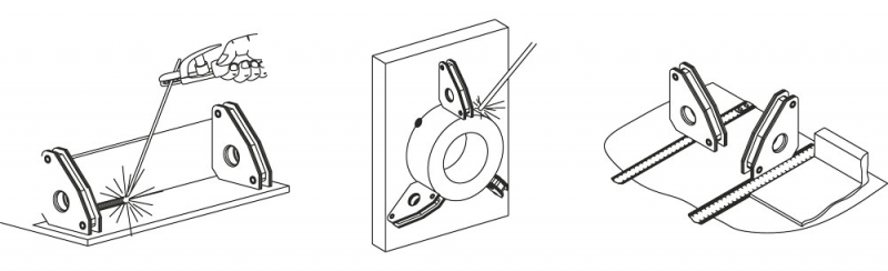 Schweißkraft® Permanentní svařovací úhlový magnet MSWM 10
