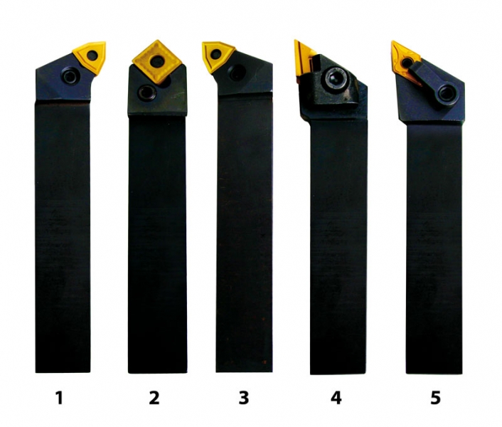 OPTIMUM Soustružnické nože HM 25 mm, sada - 5 ks