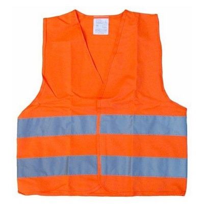 Výstražná reflexní vesta - oranžová, dětská, na suchý zip, velikost S - COMPASS