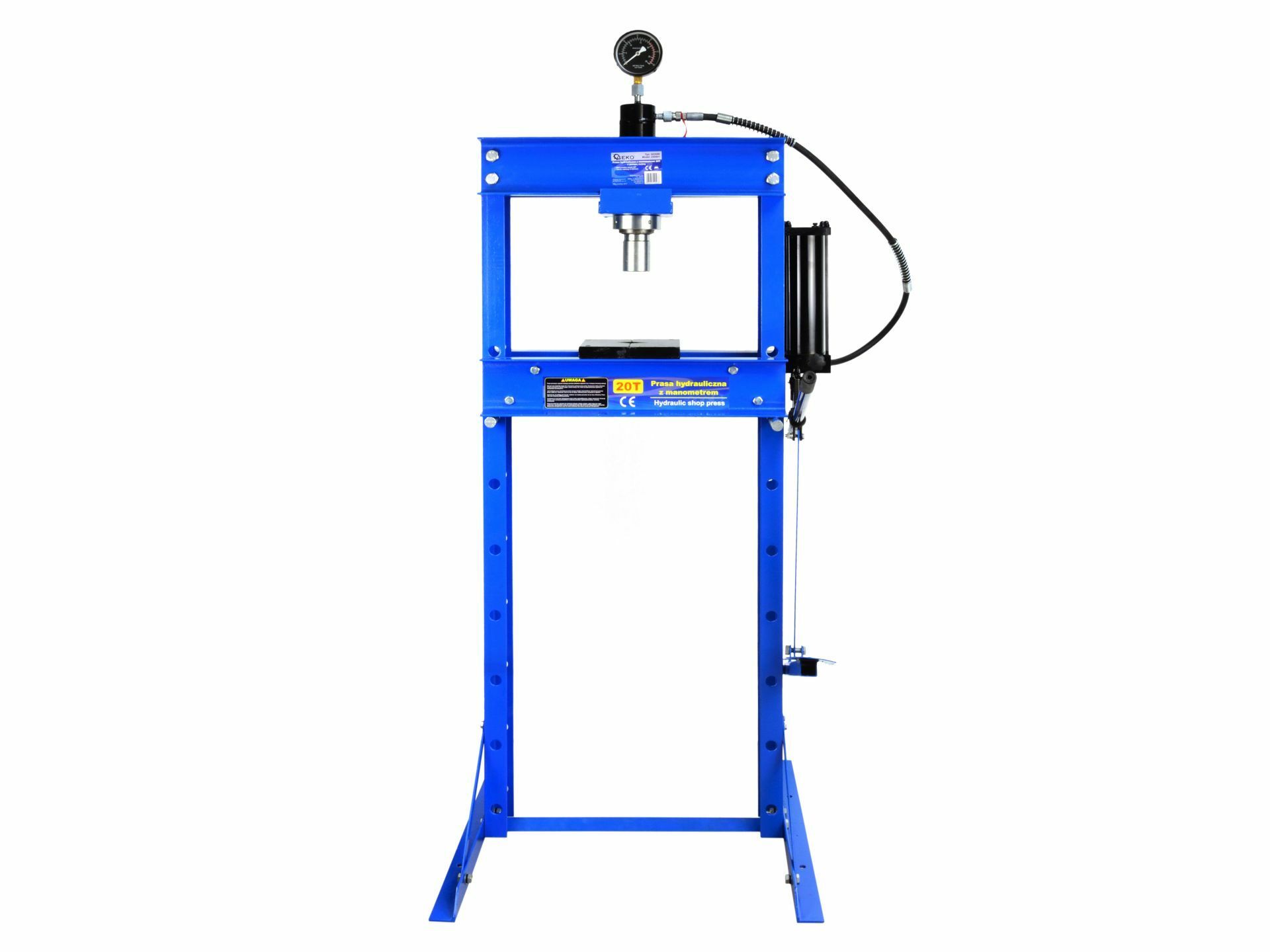 Hydraulický dílenský lis 20 T, s manometrem