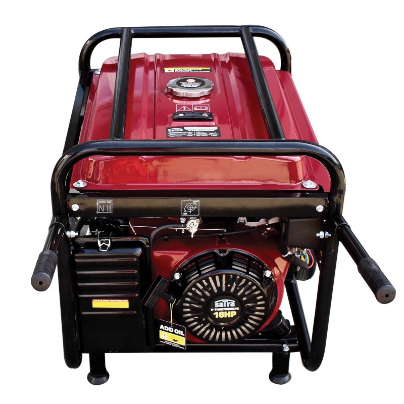 Benzínová elektrocentrála s LPG, pojízdná, 7500 W, 2 x 230 V, 1x 400 V - SATRA S-THOR7500E - Obrázek 3