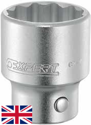 Hlavice 3/4" 12hranná palcová (různé velikosti) - Tona Expert Velikost: 1 1/8 "