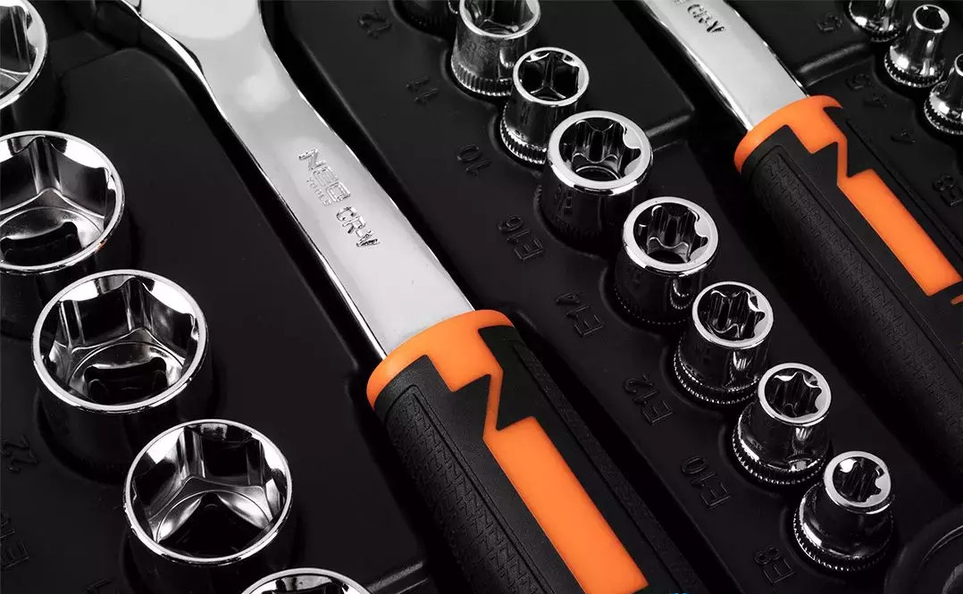 NEO tools 10-076 Gola sada 1/2", 3/8", 1/4", 219 ks, CrV