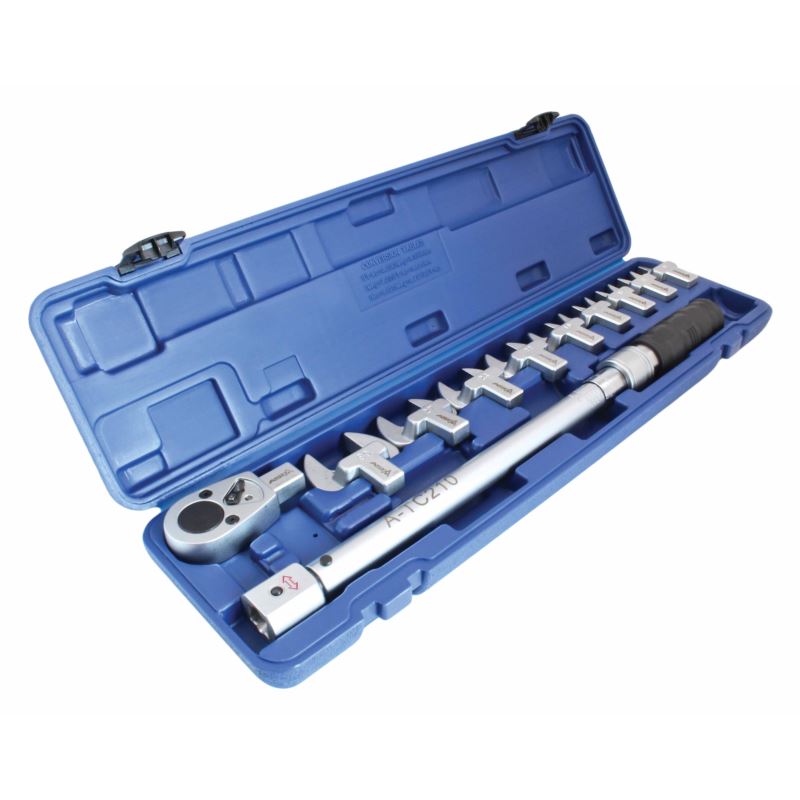 Momentový klíč 1/2", 40-210 Nm, s vyměnitelnými plochými klíči 13-30 mm - ASTA