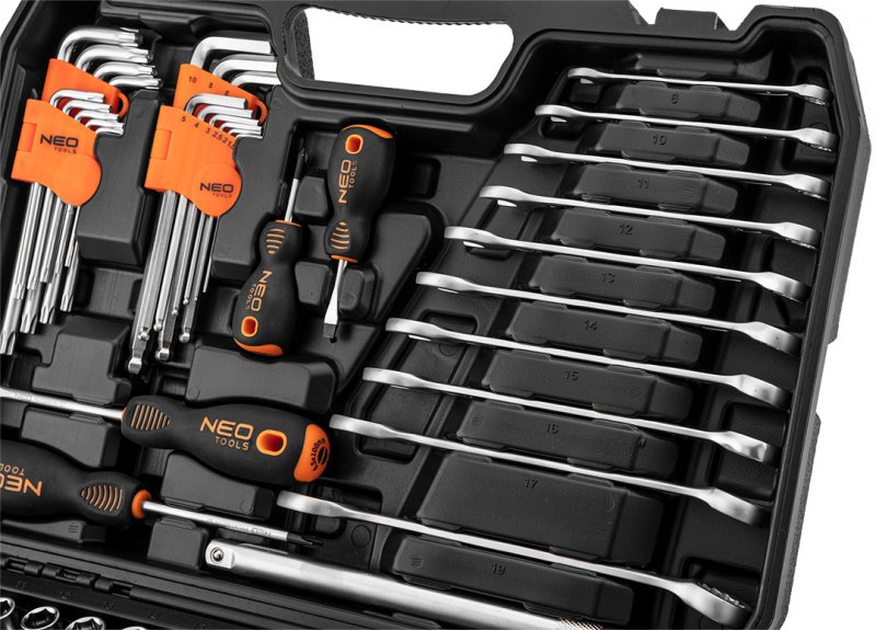 Gola sada 1/2", 1/4", 138 ks, CrV - NEO tools 10-208