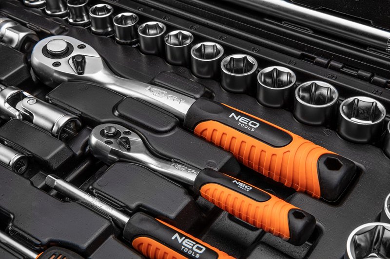 Gola sada 1/2", 1/4", 138 ks, CrV - NEO tools 10-208