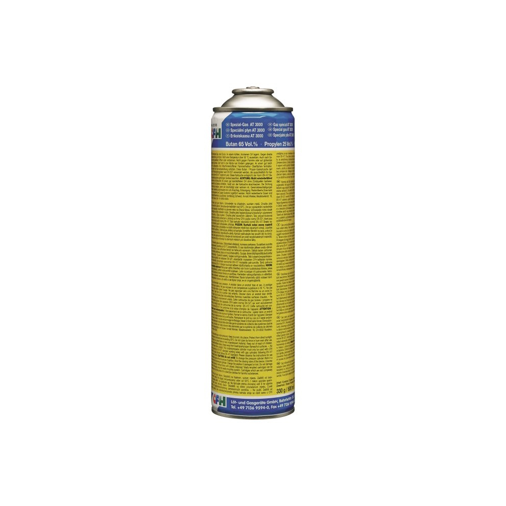 MDtools Plynová kartuše šroubovací AT 3000, 600 ml (330 g)