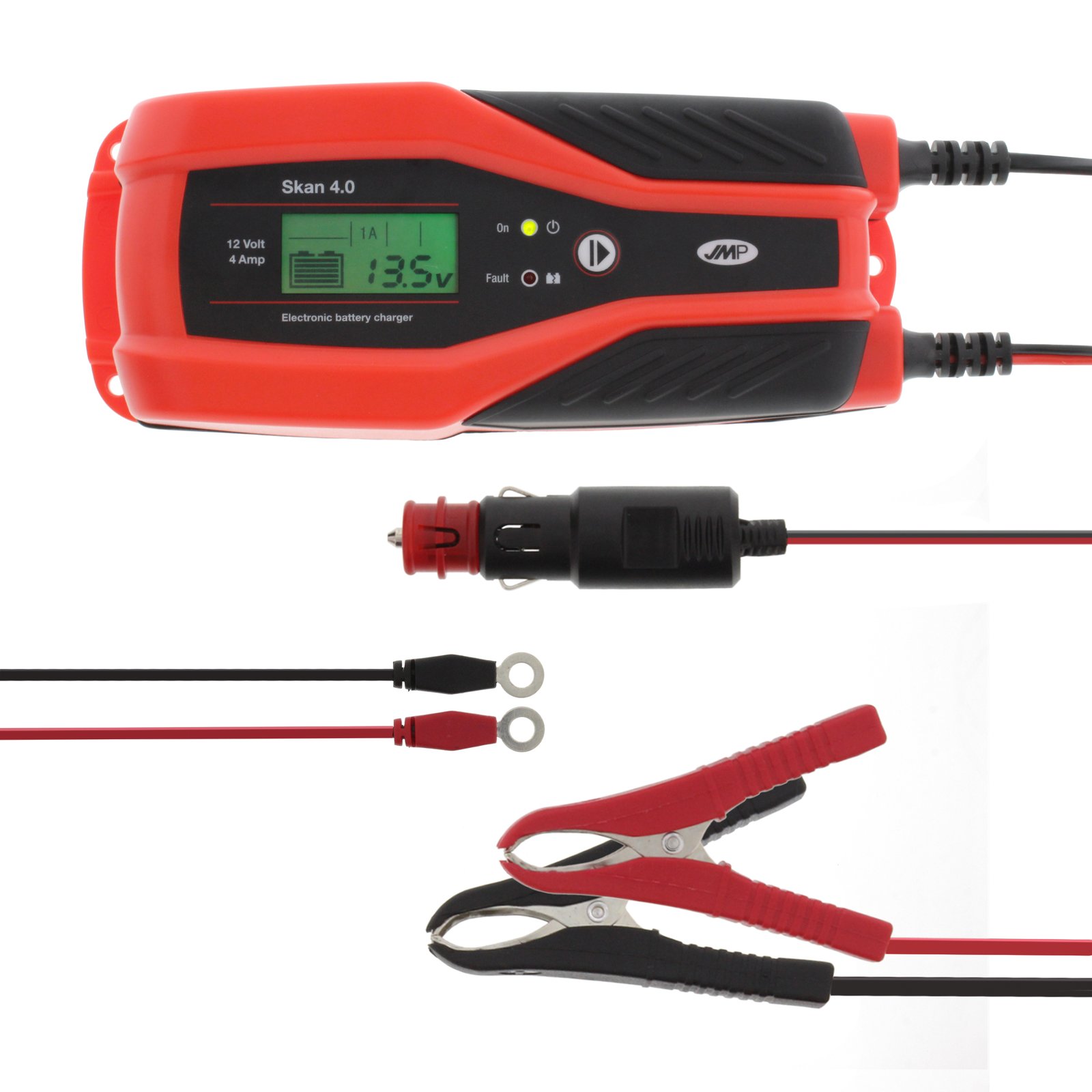Nabíječka autobaterií 12V, 1-4 A, 4-120 Ah - JMP Skan 4.0