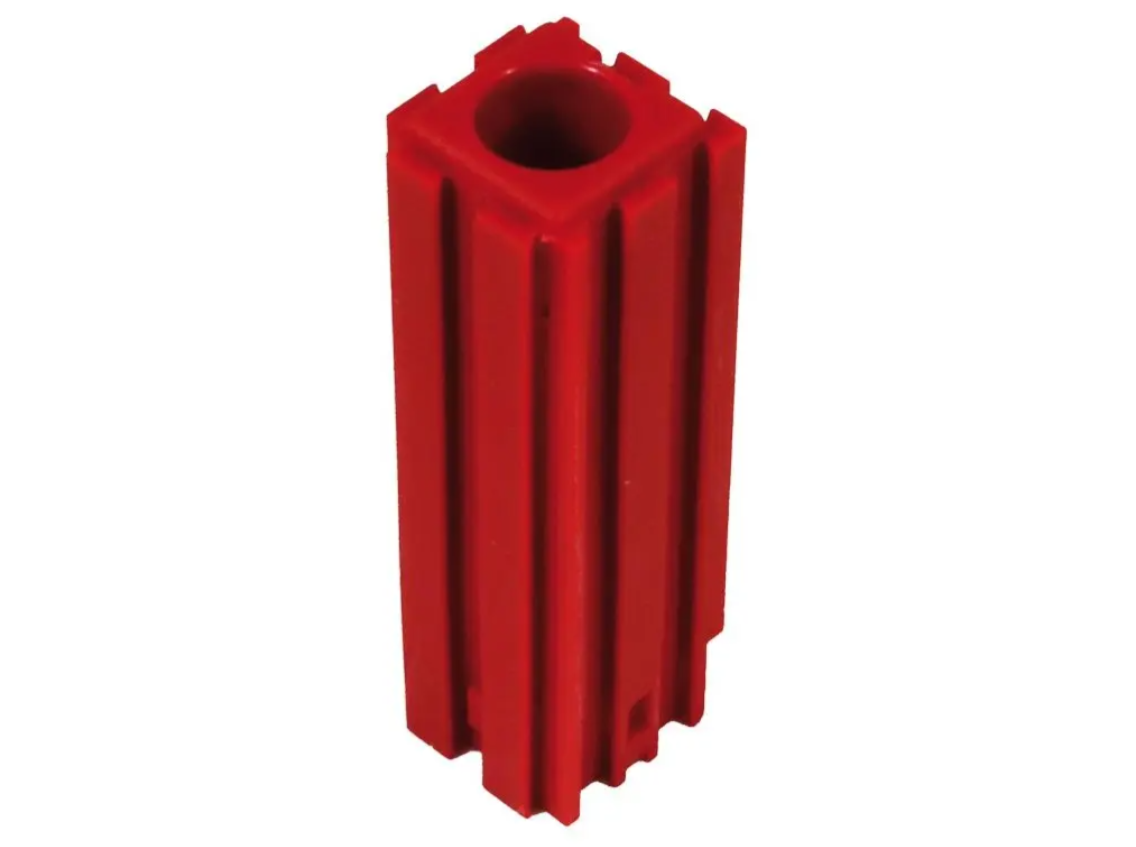 NÁSTROJE CZ Plastové lůžko CNC nástroje Mk1, 22 x 22 x 72 mm, červené