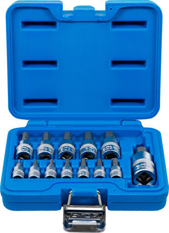Zástrčné hlavice Imbus 1/4", 3/8" a 1/2", H2-H14, sada 13 ks - BGS 74257