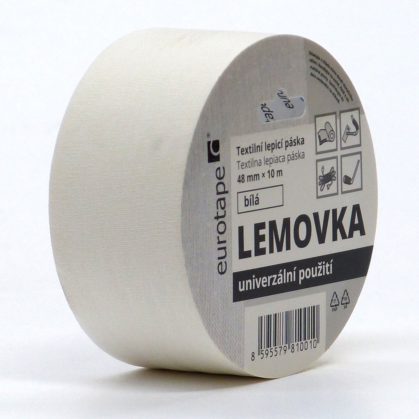 Ferdus Textilní lepící páska Lemovka, 48 mm, 10 m, různé barvy Barva: zelená