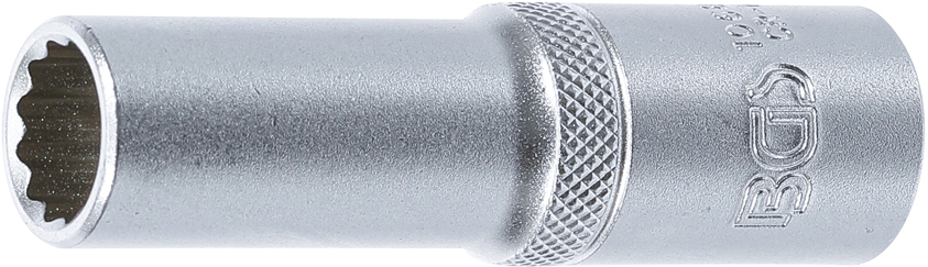 BGS technic Nástrčná hlavice 1/2" prodloužená 13 mm - 12hranná - BGS 10681