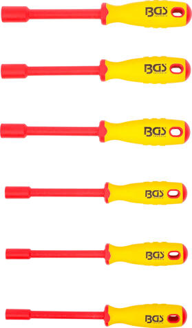 Nástrčné šroubováky elektrikářské VDE, šestihran 5,5-12 mm - BGS 71095